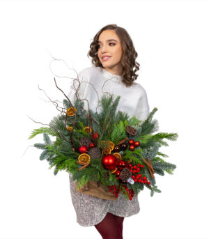 Aranjament de Craciun - Cozy Red - imagine 2