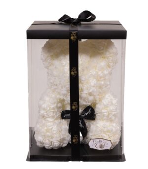 Ursuleț din Trandafiri Alb