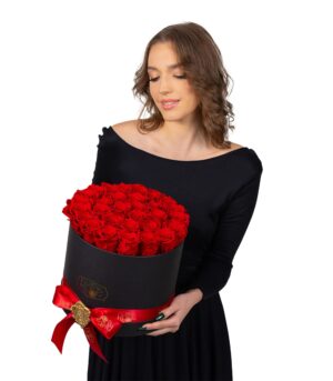 Cutie cu Trandafiri Criogenați Roșii - imagine 2